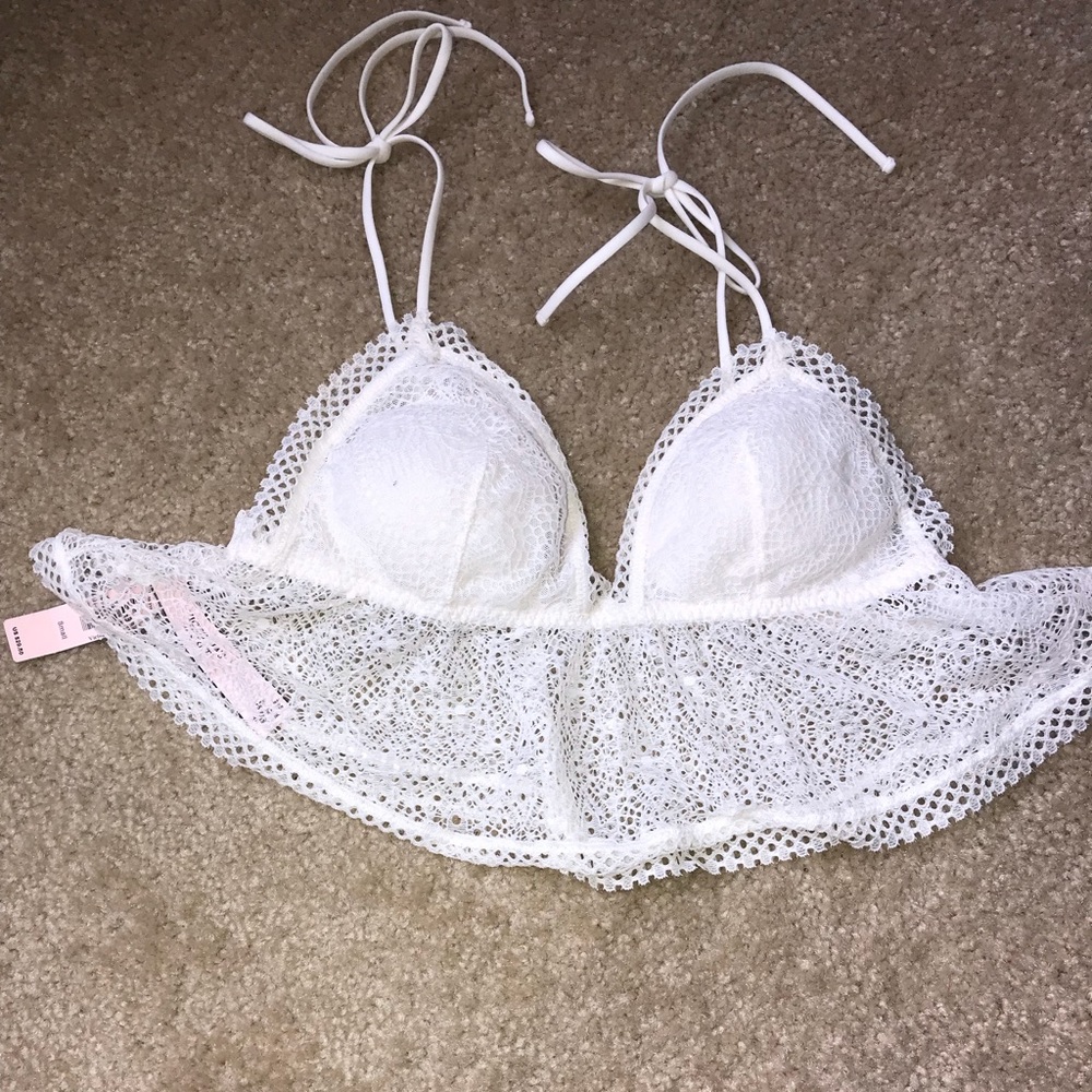 White bralette shirt